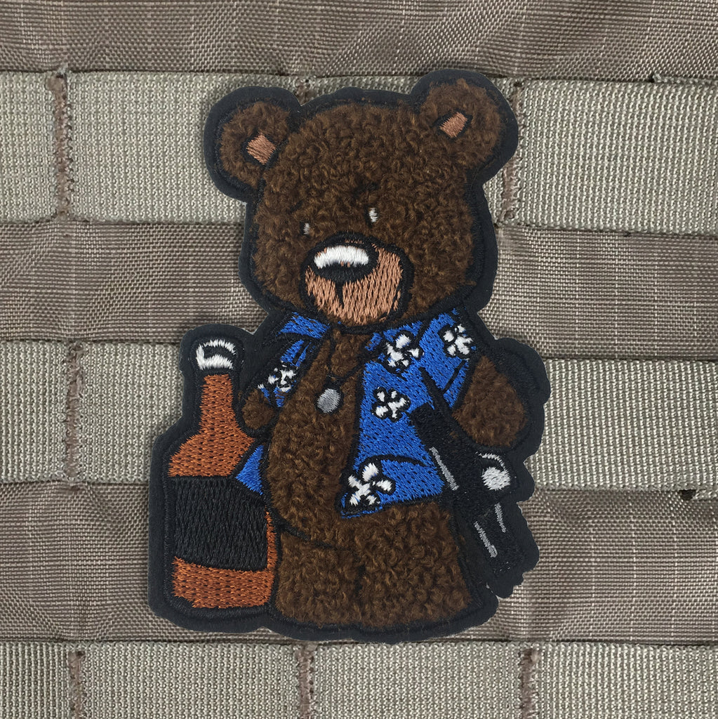 Creasy Bear Chenille Morale Patch Violent Little Machine Shop