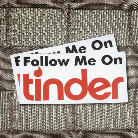 "Follow Me On Tinder" Sticker