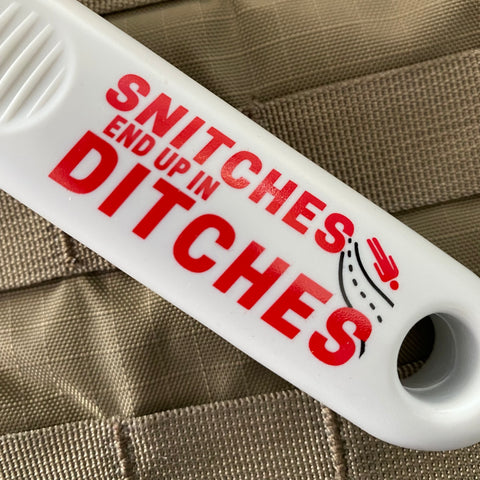 "Snitches End Up In Ditches" Garden Shovel