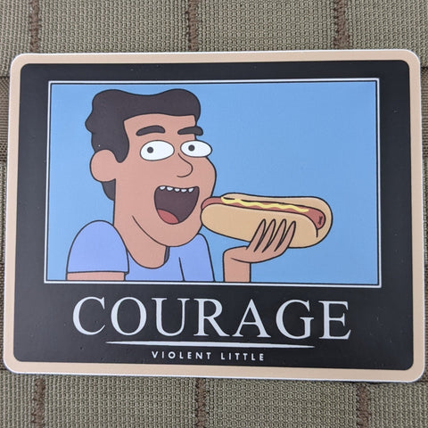 "Courage" Sticker