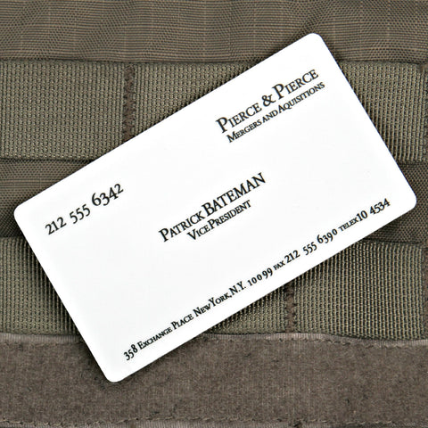 Patrick Bateman Business Card Sticker