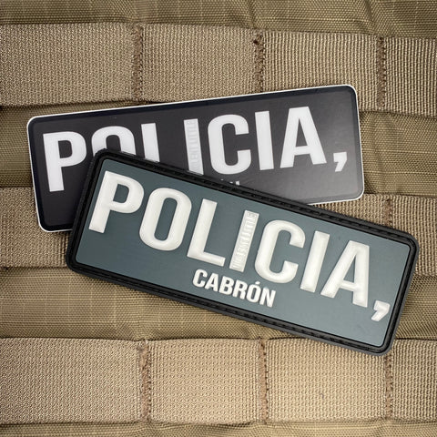 "Policia, Cabron" PVC Morale Patch