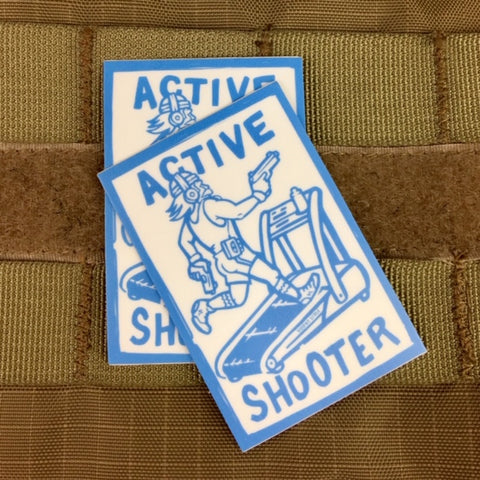 Active Shooter Sticker