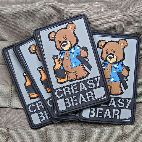 Creasy Bear Morale Patch full color