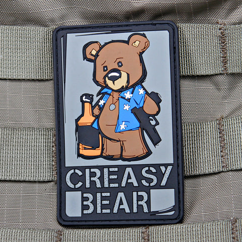 Creasy Bear Morale Patch full color
