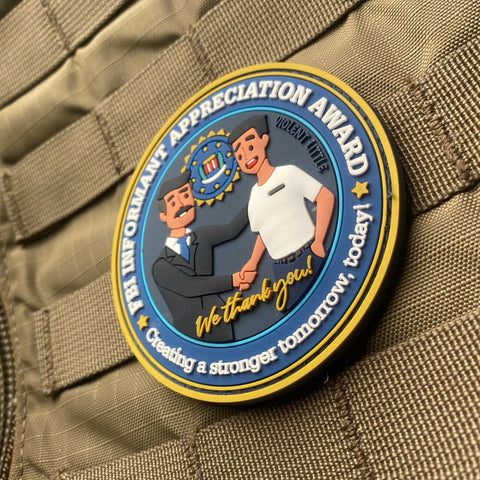 FBI Informant Appreciation Award Morale Patch