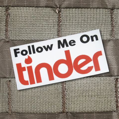 "Follow Me On Tinder" Sticker