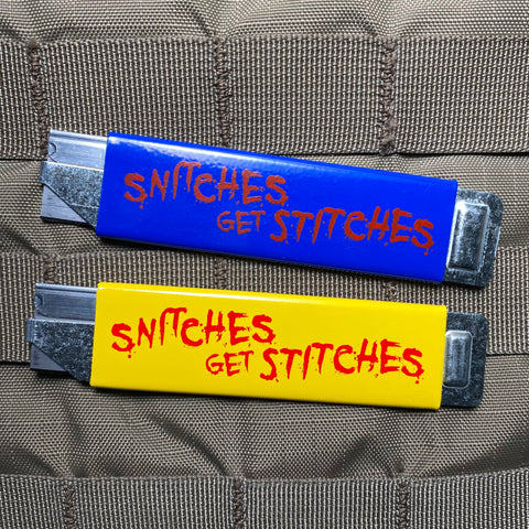 Snitches Get Stitches Box Cutter