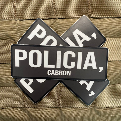 "Policia, Cabron" Sticker