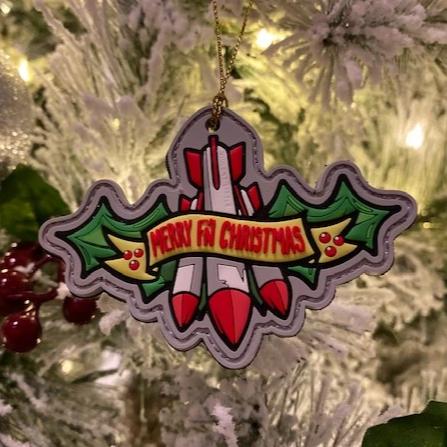 Merry F'n Christmas Missile Toe Morale Patch