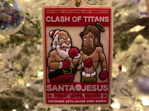 Clash Of Titans Santa Vs. Jesus Christmas Morale Patch