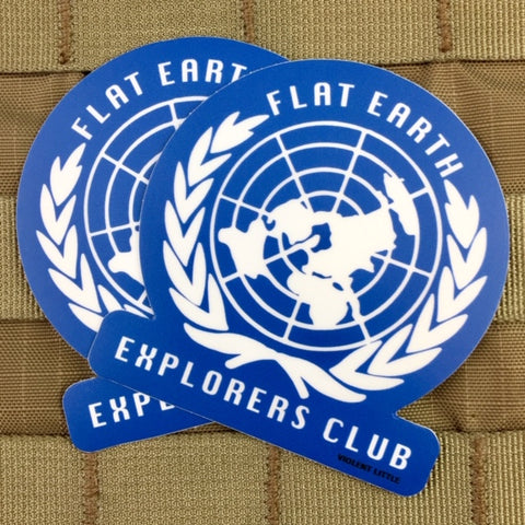 Flat Earth Explorers Club Sticker