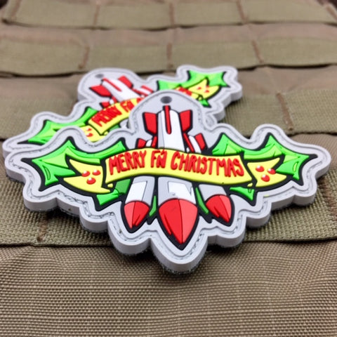 Merry F'n Christmas Missile Toe Morale Patch