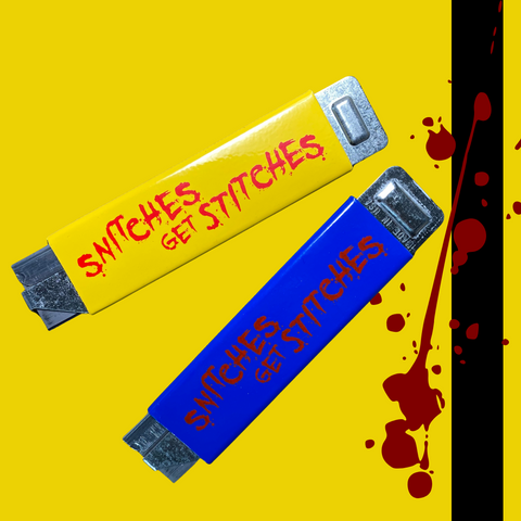 Snitches Get Stitches Box Cutter