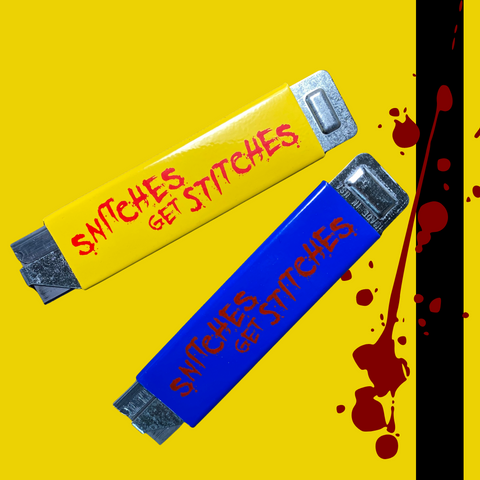 Snitches Get Stitches Box Cutter | Violent Little Machine Shop