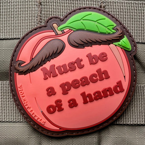 "Peach Of A Hand" Tombstone Patch