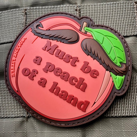 "Peach Of A Hand" Tombstone Patch