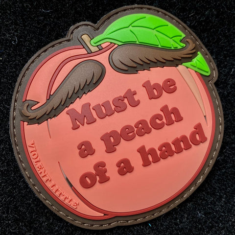 "Peach Of A Hand" Tombstone Patch