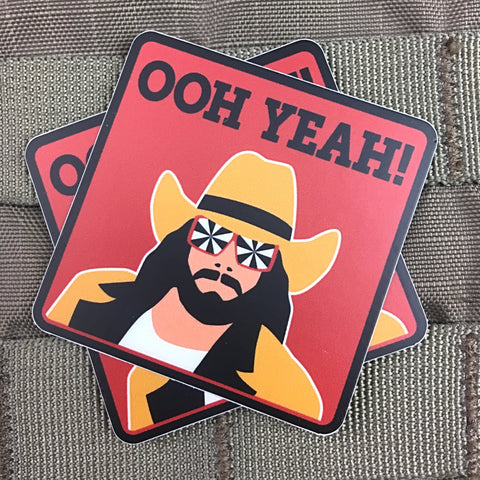 Macho Man "OOH YEAH!" Sticker