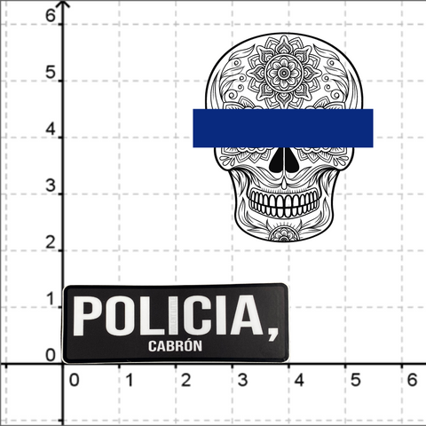 "Policia, Cabron" Sticker