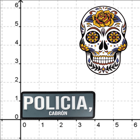 "Policia, Cabron" PVC Morale Patch