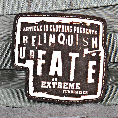 Relinquish U R Fate Charity Patch