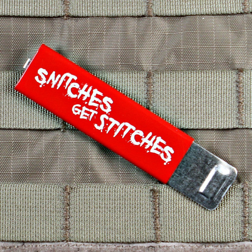 Snitches Get Stitches Box Cutter | Violent Little Machine Shop