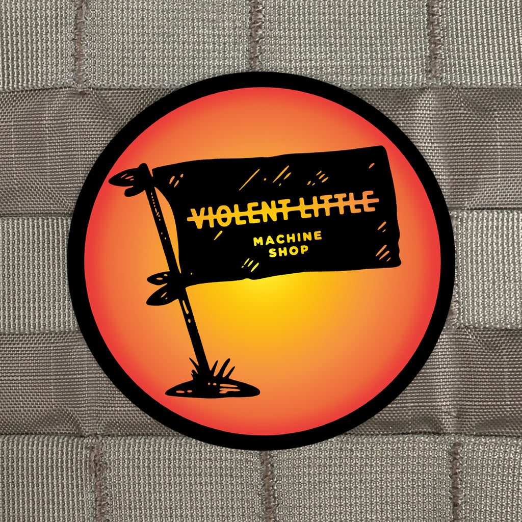 Violent Little Flag Sticker | Violent Little Machine Shop Violent Little Flag Sticker | Violent Little Machine Shop