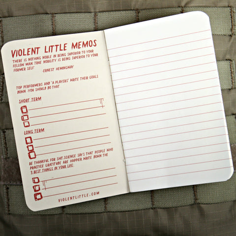 Violent Little Memo Notebooks
