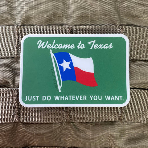 "Welcome to Texas" Sticker