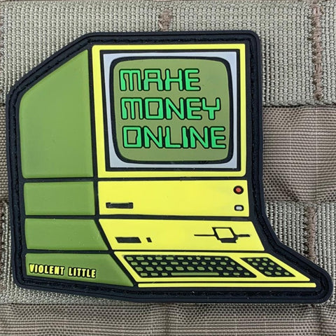 "Make Money Online" PVC Patch