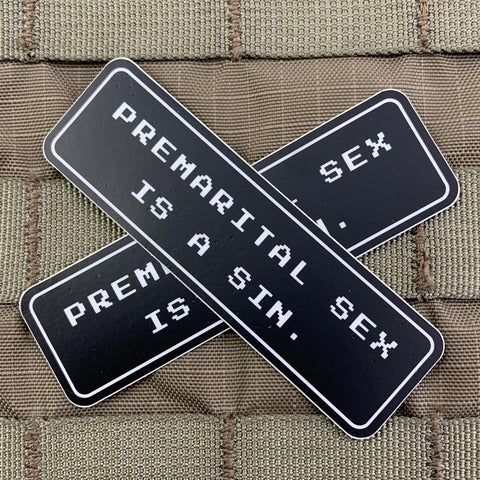 "Premarital Sex is a Sin" Sticker