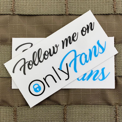 "Follow Me on OnlyFans" Sticker