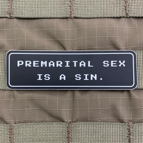 "Premarital Sex is a Sin" Sticker