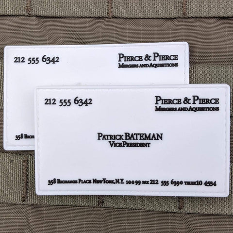 Patrick Bateman Business Card Morale Patch