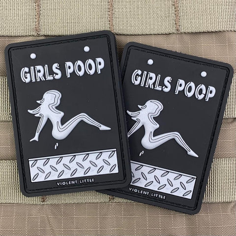"Girls Poop" PVC Patch