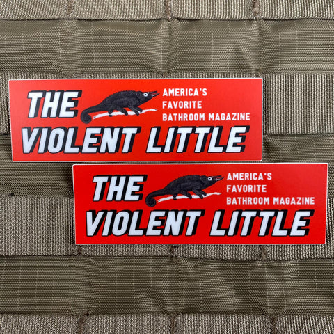 Violent Little Bathroom Magazine Sticker