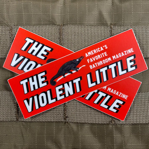 Violent Little Bathroom Magazine Sticker