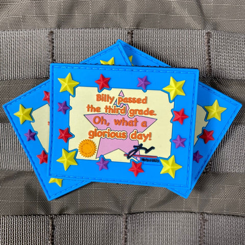 "Billy Passed the 3rd Grade" PVC Patch