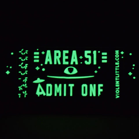 Area 51 Admit One Morale Patch