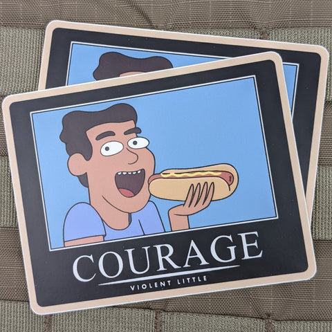 "Courage" Sticker
