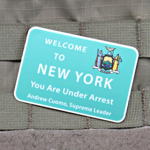 You Are Under Arrest NY Sticker