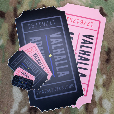 Valhalla Admit One Sticker